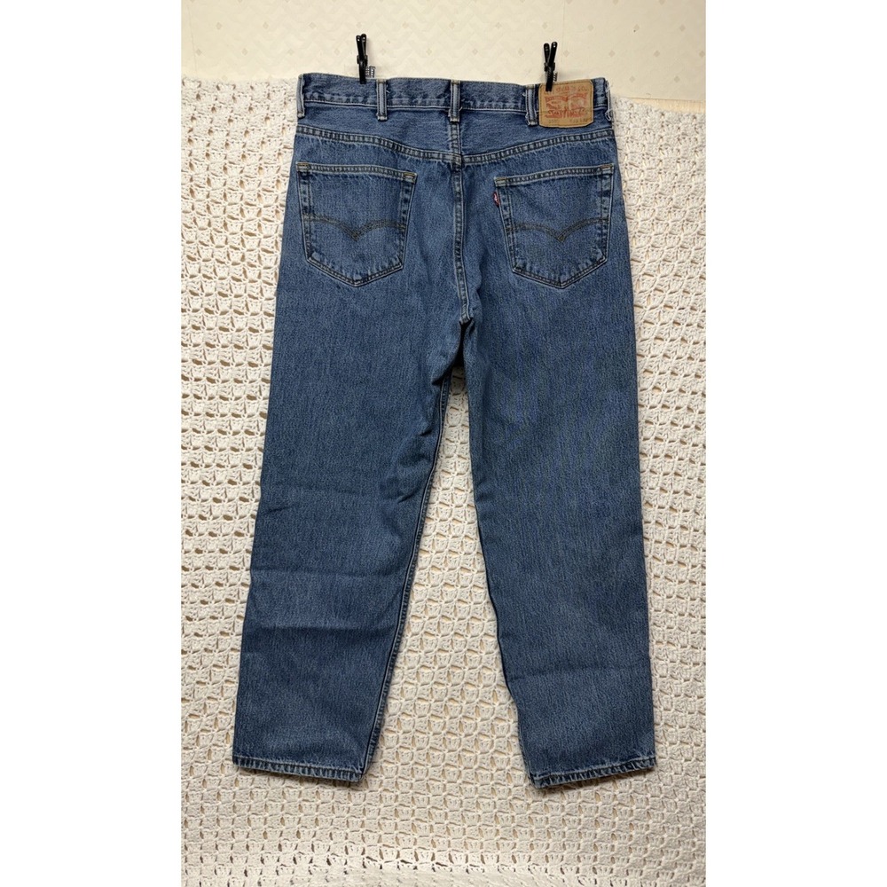 Levis 550 Jeans Men's 38x32 Fits 36x29 Blue Denim Straight Leg 100%Cotton